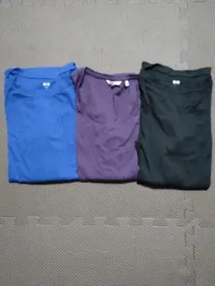 ユニクロ 7分袖Tシャツ3枚セット