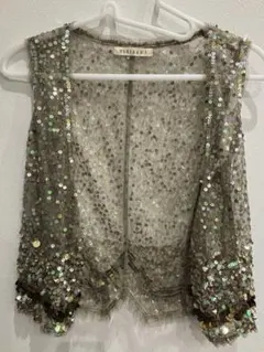 美品✨️REKISAMI ジレ ベスト フォックスファー ネイビー S