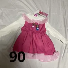 Disney プリンセス ワンピース 90サイズ ピンク
