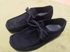 黒 スエードタッチ モカシンシューズ M