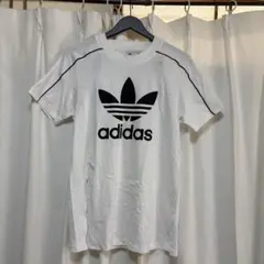 adidas ホワイト ロゴ Tシャツ XS