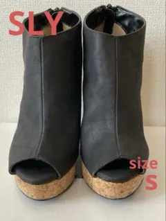 SLY スライ　オープントゥ厚底ウェッジサンダル　Sのサムネイル