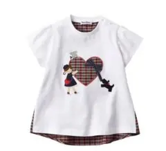 新品未使用　ファミリア familiar Tシャツ チェック 120