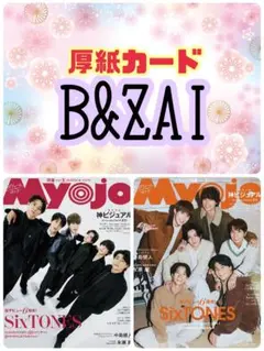 Myojo 3月号 B&ZAI 切り抜き 厚紙カード
