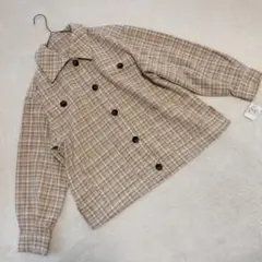☆新品 フリーズマート ツイード シャツ ジャケット チェック ブラウンのサムネイル