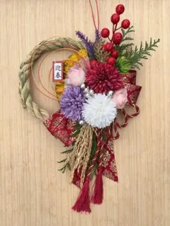 NO.457しめ縄 しめ縄リース お正月飾り　　しめ飾り 2026