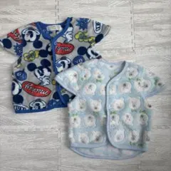 ベビーベスト　スリーパー　ディズニー　ミッキー　くま　80 90