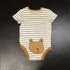 ベビーギャップ babygap ロンパース60 70 くま　半袖　ボーダー