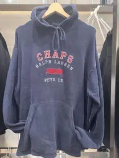 CHAPS Ralph Lauren フード付きトレーナー L ネイビー