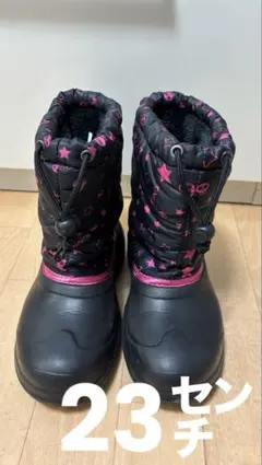 IGNIO 23.0㎝ スノーブーツ ブラック/ピンク 冬用