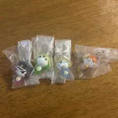 ケロロ軍曹 ちびケロめじるしアクセサリーであります ガチャガチャ 4個セット