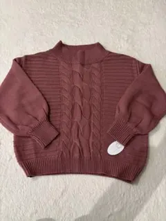 Refined Women Label ピンク ケーブルニット Mサイズ