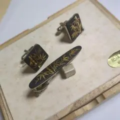 未使用】肥後象嵌 光助 ネクタイピン&カフス ペンダント ベルト
