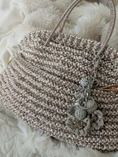 ANTEPRIMA ゴールド ハンドバッグ　チャーム付き!!