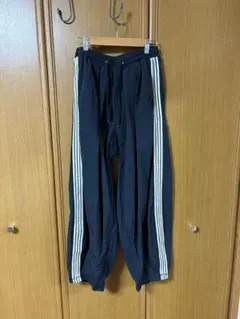 etsinta エシンタ リメイクジャージカーブ ラインパンツ ブラック