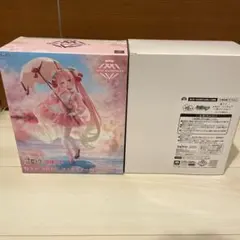 【未開封】桜ミク AMP+ フィギュア 桜ドレスver. 通常版&タイクレ限定版