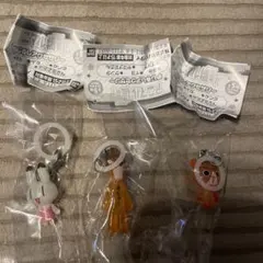 アニマル横町 めじるしアクセサリー　3個セット　ガチャ