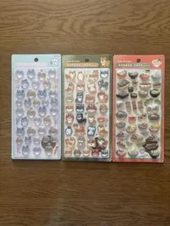 【正規品】ボンボンドロップシール3種セット ちいかわ、柴犬、和食