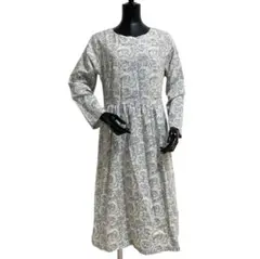 値下げ依頼品サンダーソン×ホビーラホビーレ ペイズリーボタニカルロングワンピース