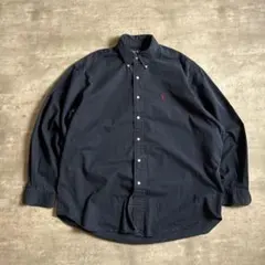 ラルフローレン BLAKE 90s BDシャツ 黒 赤ポニー XL 送料無料
