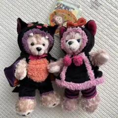 ダッフィー ・シェリーメイハロウィンぬいぐるみバッジ
