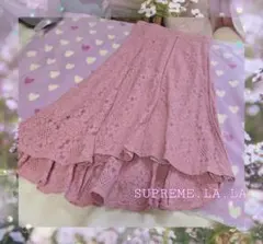 レース♡SUPREME.LA.LA ♡レース ロングアシンメトリースカート M♡のサムネイル