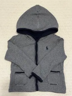 ラルフローレン　リバーシブルフード付きカーディガン