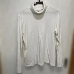 UNIQLO ヒートテック　タートルネック　　カットソー ホワイト Lサイズ