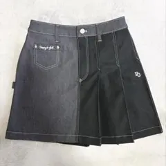 PEARLY GATESパーリーゲイツ サイドプリーツ デニムスカートのサムネイル