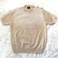 90’s VERSACE サマーニット　半袖　メデューサ　デザインのサムネイル