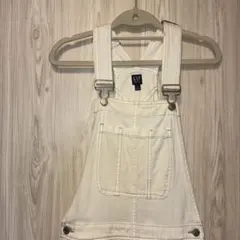 GAP ホワイト デニム オーバーオール