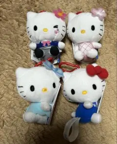 ハローキティ カラビナ付マスコット プライズ品 SEGA 全4種セット