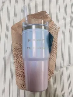 スタバ 3WAYステンレスタンブラー スタンレー ブルーピンク オーロラ