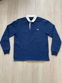 Canterbury ネイビー 長袖ポロシャツ