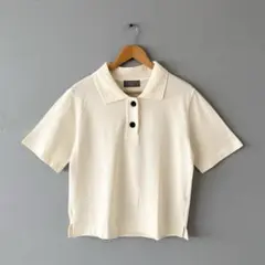 【極美品】24SS✨️マーガレットハウエル　オーガニックコットン半袖ポロシャツ２ 美品✨24SS マーガレットハウエル オーガニックコットンピケ