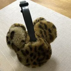 ディズニー　イヤーマフ　耳当て　ヒョウ柄