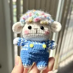 ひつじ あみぐるみ ぬいぐるみ ハンドメイド 編み物 2027 干支 黒い羊
