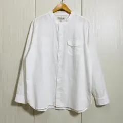 The DUFFER of ST.GEORGE コットンリネンノーカラーシャツのサムネイル