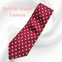 USA製 Polo by Ralph Lauren ドット柄シルクネクタイ 水玉のサムネイル