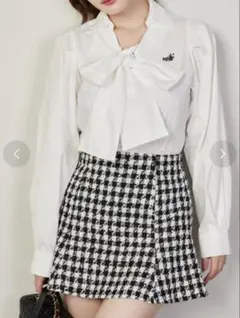 NICE CLAUP 【one after another】ボウタイブラウス