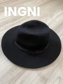 INGNI ハット　帽子　黒　イングのサムネイル