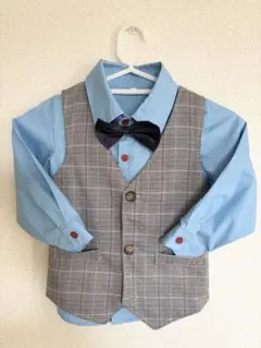 フォーマルスーツ チェック柄 110cm