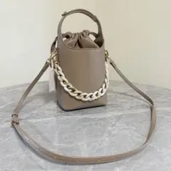 新品✨️ RANDA 巾着バケツ型ショルダーバッグ 2WAY ベージュ