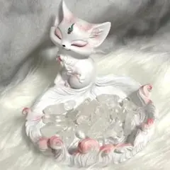 user_add6969b様専用九尾ちゃん 九尾の狐 置物 アイボリーナッツ天使