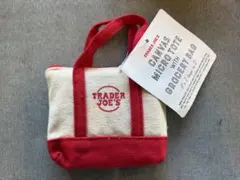 【すぐ発送】TRADER JOE'S トートバッグ型エコバッグ　レッド