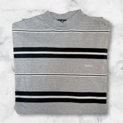 美品‼️Nautica ボーダー半袖Tシャツ グレー