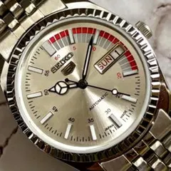 セイコー5☆オーバーホール済☆デイデイト☆ヴィンテージ70S☆シルバー