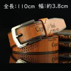 ◇ベルト メンズ レザー ブラウン 革 カジュアルヴィンテージテイスト0104