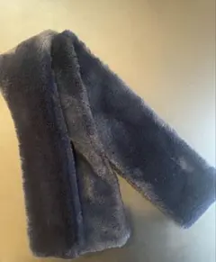 United Arrows フェイクファー　マフラー　ネイビー