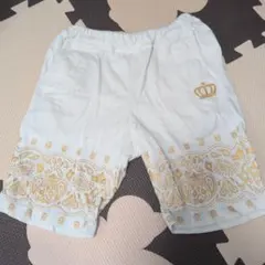 BABYDOLL 半ズボン ホワイト ゴールド装飾